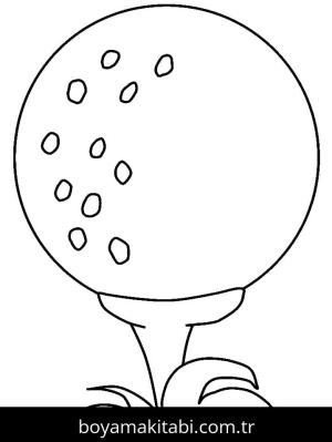 Golf boyama sayfası – çocuk aktivitesi, PDF indir