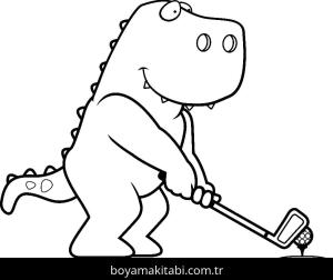 Golf boyama sayfası – eğitici aktivite, yaratıcılık