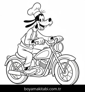 Goofy boyama sayfası – boyama etkinliği, çocuk aktivitesi