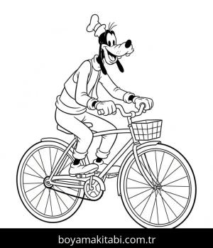 Goofy boyama sayfası – çocuk aktivitesi, PDF indir
