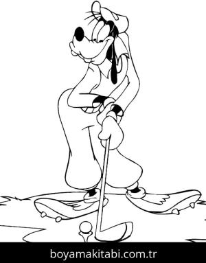 Goofy boyama sayfası – evde etkinlik, ücretsiz yazdır