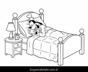 Goofy boyama sayfası – renkli çizimler, okul öncesi