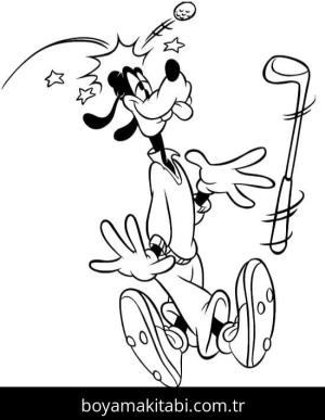 Goofy boyama sayfası – yaratıcılık, eğlenceli etkinlik