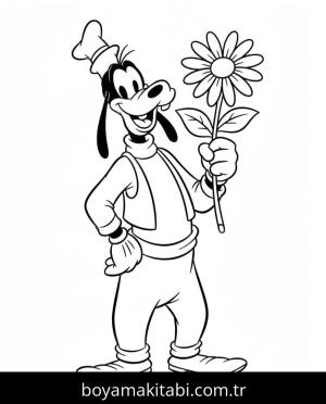 Goofy boyama sayfası – yaratıcılık, eğlenceli etkinlik