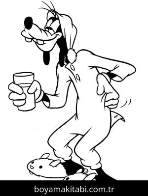 Goofy boyama sayfası – okul öncesi, evde etkinlik