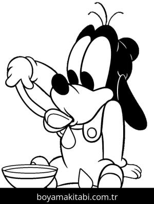 Goofy boyama sayfası – PDF indir, sevimli karakter
