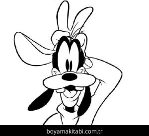Goofy boyama sayfası – evde etkinlik, ücretsiz yazdır