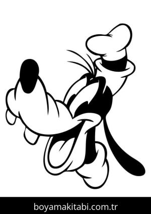 Goofy boyama sayfası – ücretsiz yazdır, boyama etkinliği