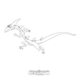 Gormiti boyama sayfası,  coloring page, Gormiti Evreninden Dinozor, 