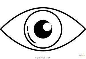Göz boyama sayfası – keyifli zaman, renkli çizimler