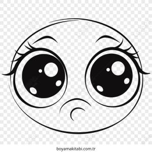 Göz boyama sayfası – eğlenceli etkinlik, el becerilerini geliştirir