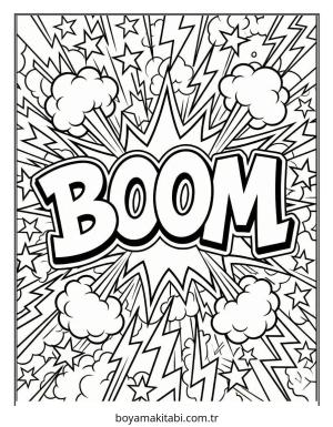 Grafiti boyama sayfası – sevimli karakter, sanatsal çalışma