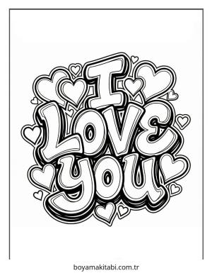 Grafiti boyama sayfası – keyifli zaman, renkli çizimler