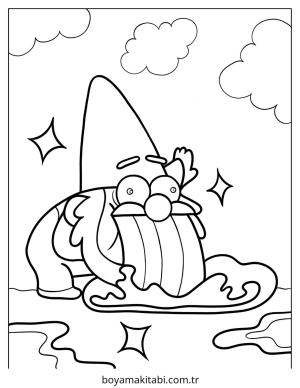 Gravity Falls boyama sayfası – kolay boyama, eğitici aktivite