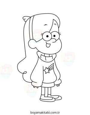 Gravity Falls boyama sayfası – yaratıcılığı geliştirir, keyifli zaman