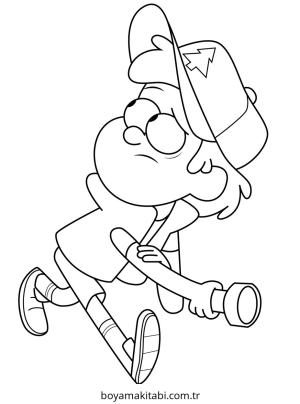 Gravity Falls boyama sayfası – evde etkinlik, ücretsiz yazdır