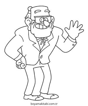 Gravity Falls boyama sayfası – okul öncesi, evde etkinlik