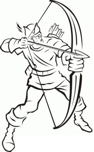 Green Arrow boyama sayfası,  coloring page, Green Arrow anahat, 