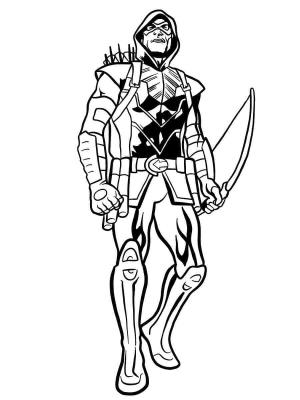 Green Arrow boyama sayfası,  coloring page, Green Arrow ücretsiz baskı, 