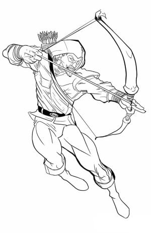 Green Arrow boyama sayfası,  coloring page, Kızgın Green Arrow, 