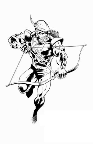 Green Arrow boyama sayfası,  coloring page, Süper kahraman Green Arrow, 