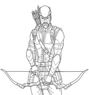 Green Arrow boyama sayfası,  coloring page, DC kahramanı Green Arrow, 