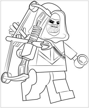 Green Arrow boyama sayfası,  coloring page, Lego Green Arrow, 