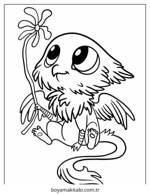 Griffin boyama sayfası – çocuk aktivitesi, PDF indir