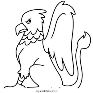 Griffin boyama sayfası – eğitici aktivite, yaratıcılık