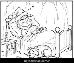 Grinç boyama sayfası – ücretsiz yazdır, boyama etkinliği