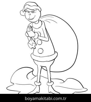 Grinç boyama sayfası – yaratıcılık, eğlenceli etkinlik