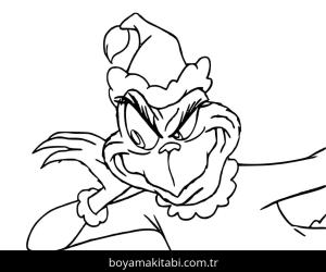 Grinç boyama sayfası – sevimli karakter, sanatsal çalışma