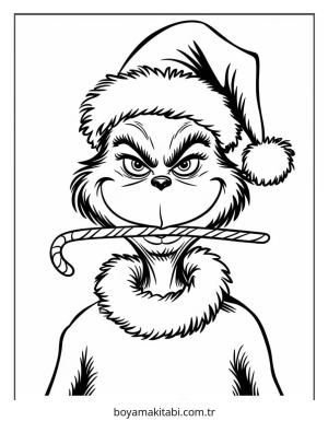 Grinch boyama sayfası – yaratıcılık, eğlenceli etkinlik