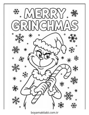 Grinch boyama sayfası – boyama çalışması, yaratıcılığı geliştirir