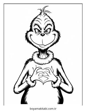 Grinch boyama sayfası – yaratıcılık, eğlenceli etkinlik