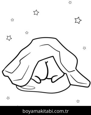 Gudetama boyama sayfası – PDF indir, sevimli karakter