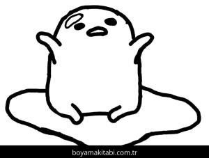 Gudetama boyama sayfası – ücretsiz yazdır, boyama etkinliği