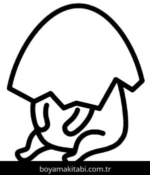 Gudetama boyama sayfası – eğitici aktivite, yaratıcılık