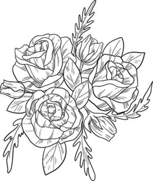 Gül boyama sayfası,  coloring page, Iyi Güller, 