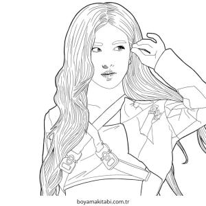 Gül boyama sayfası – yaratıcılık, eğlenceli etkinlik