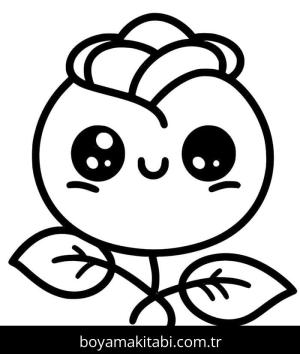 Gül boyama sayfası – eğitici aktivite, yaratıcılık