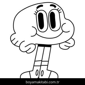 Gumball boyama sayfası – ücretsiz yazdır, boyama etkinliği