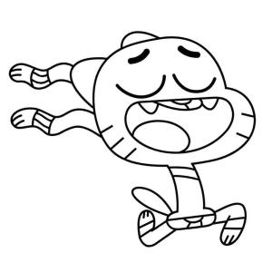 Gumball boyama sayfası,  coloring page, Eğlenceli Gumball, 