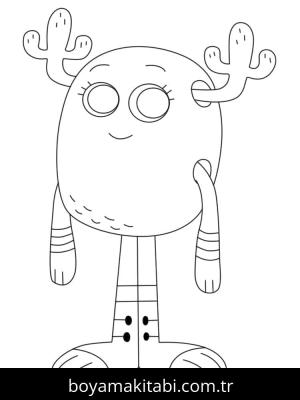 Gumball boyama sayfası – okul öncesi, evde etkinlik