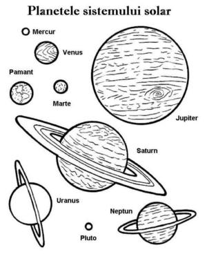 Güneş Sistemi boyama sayfası,  coloring page, Doğal Alandan Nesneler, 