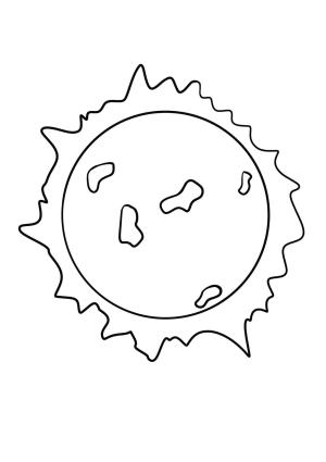 Güneş boyama sayfası,  coloring page, Temel Güneş, 