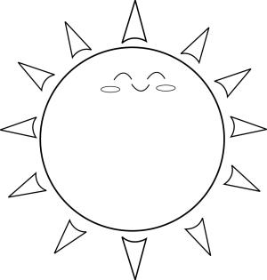 Güneş boyama sayfası,  coloring page, Mutlu Güneş, 