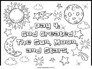 Güneş boyama sayfası – çocuk aktivitesi, PDF indir