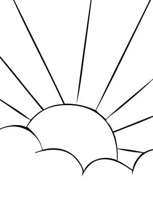 Güneş boyama sayfası,  coloring page, Mükemmel Güneş, 