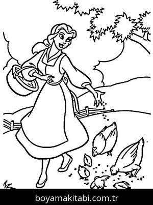 Güzel ve Çirkin boyama sayfası – keyifli zaman, renkli çizimler